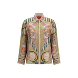 La Double J Multicolor Silk Pattern Shirt