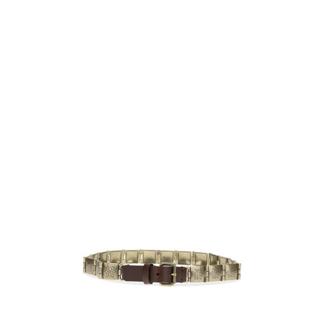 Etro Brown Calf Leather Bos Taurus Regular Belt