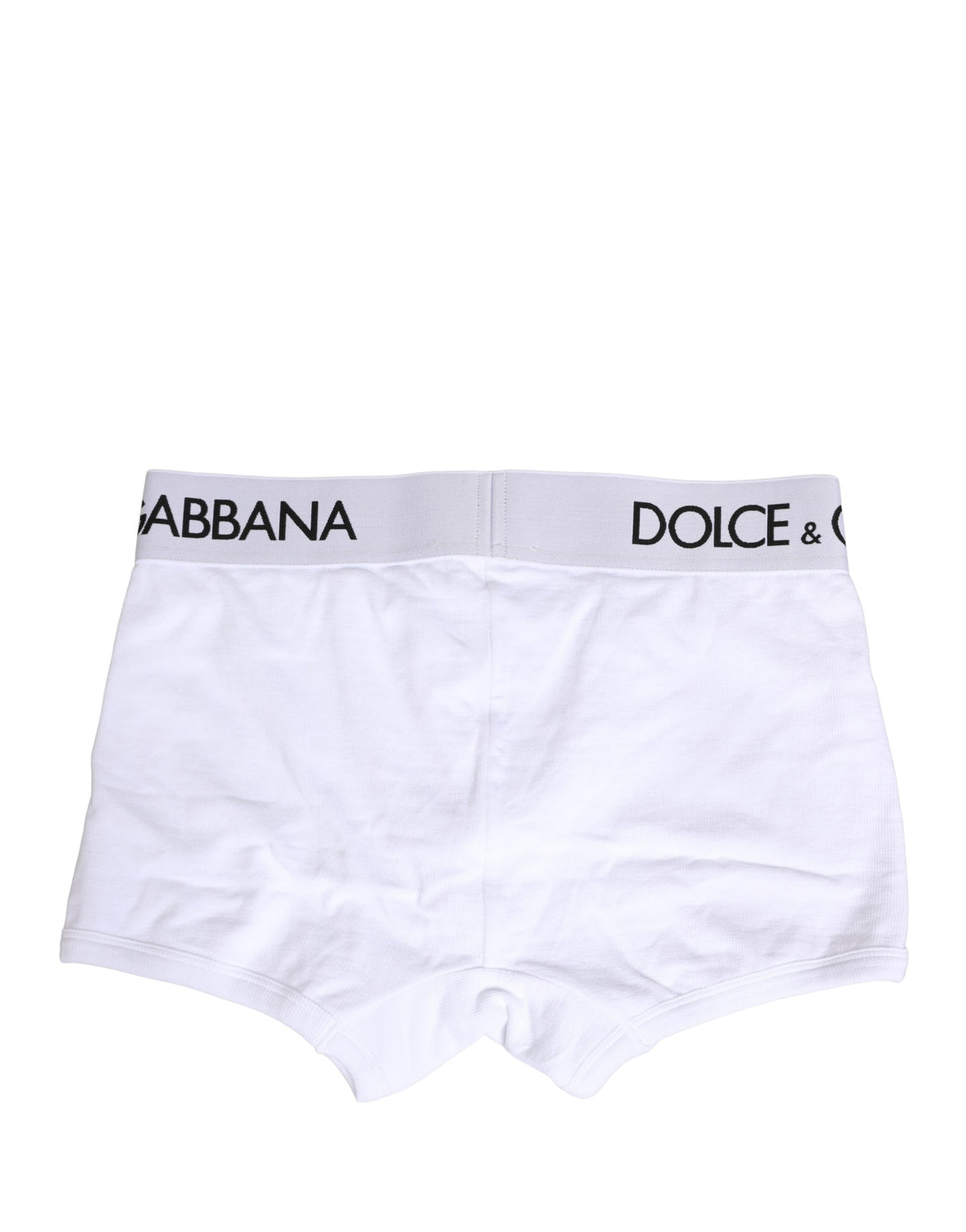 Dolce & Gabbana White Logo Waistband Regular Boxer Underwear