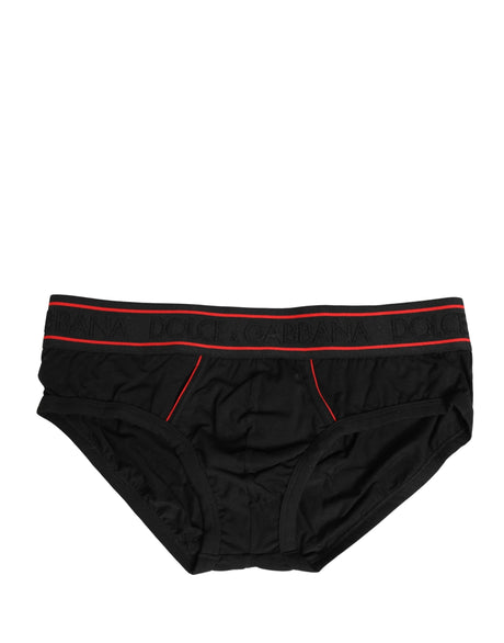 Dolce & Gabbana Black Logo Waistband Brando Brief Underwear