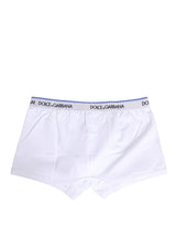 Dolce & Gabbana White Logo Waistband Regular Boxer Underwear