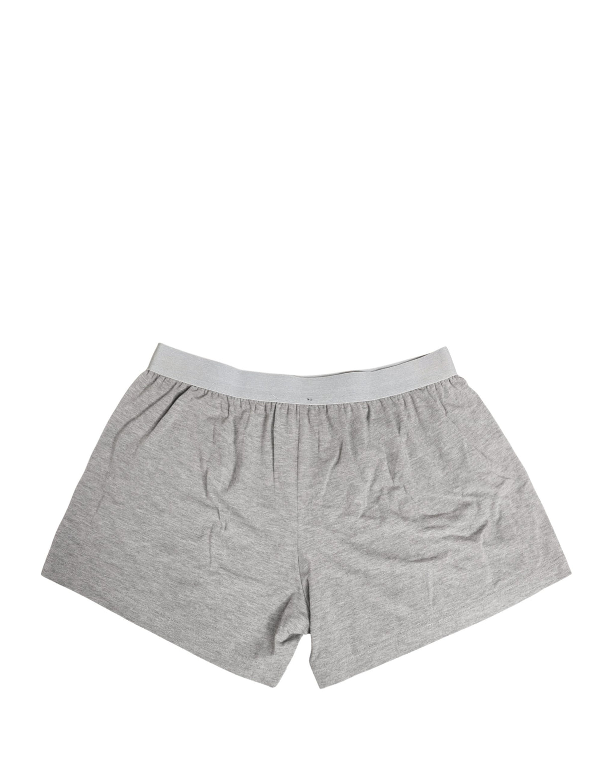 Dolce & Gabbana Gray Logo Waistband Cotton Men Boxer Underwear
