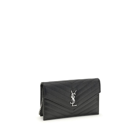Saint Laurent Black Calf Leather Bos Taurus Shoulder Bag