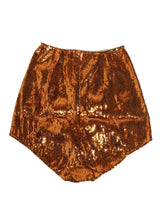 Dolce & Gabbana Orange Sequin Nylon High Waist Girdle Underwear