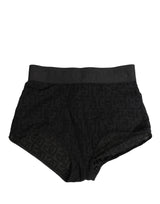 Dolce & Gabbana Black Cotton DG Logo High Waist Girdle Underwear