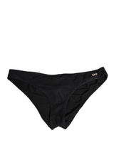 Dolce & Gabbana Black Nylon DG Logo Plaque Regular Brief Underwear