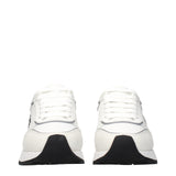 Versace White Leather Low Top Sneakers