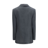 Giorgio Armani Gray Linen Jacket