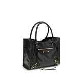 Balenciaga Black Lamb Ovis Aries Aries Shoulder Bag
