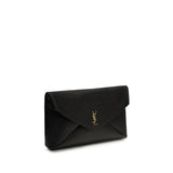 Saint Laurent Black Lamb Ovis Aries Aries Shoulder Bag