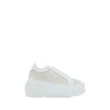 Casadei White Other Fibres Sneakers