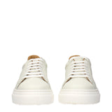 Eleventy Beige Leather Sneakers