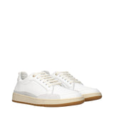 Eleventy White Leather Low Top Sneakers