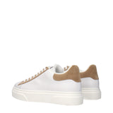 Eleventy White Leather Low Top Sneakers