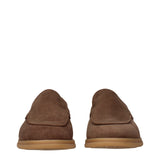 Eleventy Brown Leather Slip-On Loafers