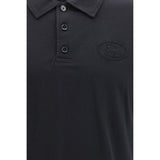Burberry Blue Cotton Polo Shirt