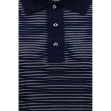 Ami Paris Blue Cotton Polo Shirt