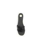 Saint Laurent Black Calf Leather Bos Taurus Sandals