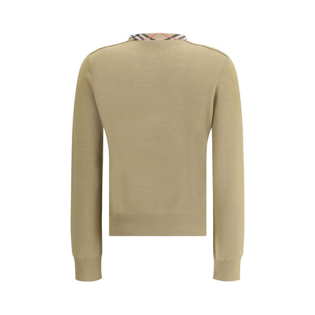 Burberry Brown Wool Oves Aries Cardigan