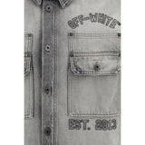 Off-White Gray Denim Shirt