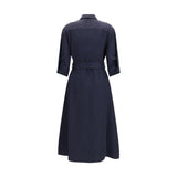 P.A.R.O.S.H. Blue Viscose Casual Dress