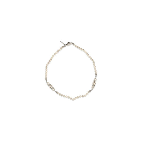 Alessandra Rich Silver Metal Necklace