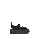 UGG Black Recycled Polyester Platform Sandals