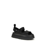 UGG Black Recycled Polyester Platform Sandals