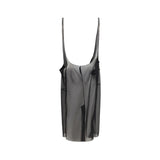 Prada Black Polyester Midi Skirt