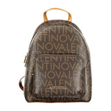 Mario Valentino Brown Polyurethane Womens Backpack