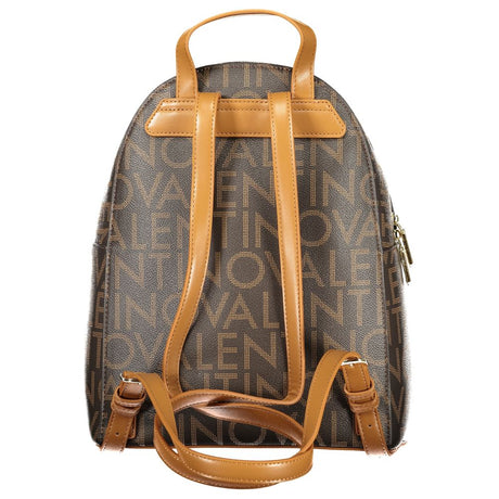 Mario Valentino Brown Polyurethane Womens Backpack
