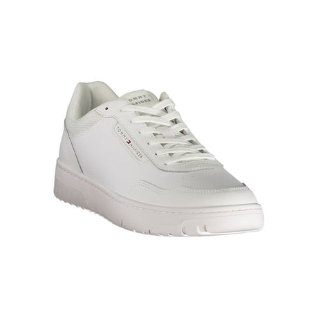 Tommy Hilfiger White Polyurethane Men Sneaker