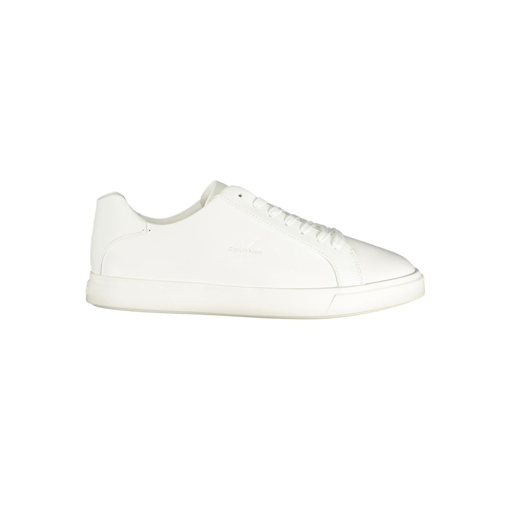 Calvin Klein White Polyurethane Men Sneaker