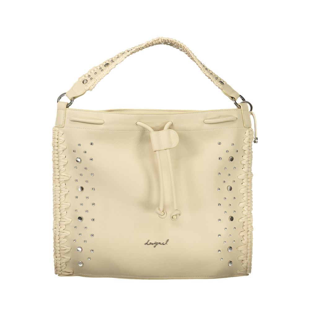 Desigual Bianco Poliuretano Woman Backpack
