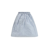 Prada Blue Silk Long Skirt