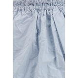 Prada Blue Silk Long Skirt