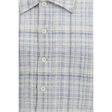 Sunflower Blue Cotton Pattern Shirt
