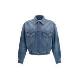 Versace Blue Cotton Clothing