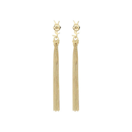 Saint Laurent Gold Brass Earrings