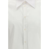 Dolce & Gabbana White Alpaca Vicugna Pacos Dress Shirt