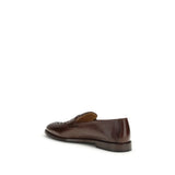 Brunello Cucinelli Brown Calf Leather Bos Taurus Slip-On Loafers