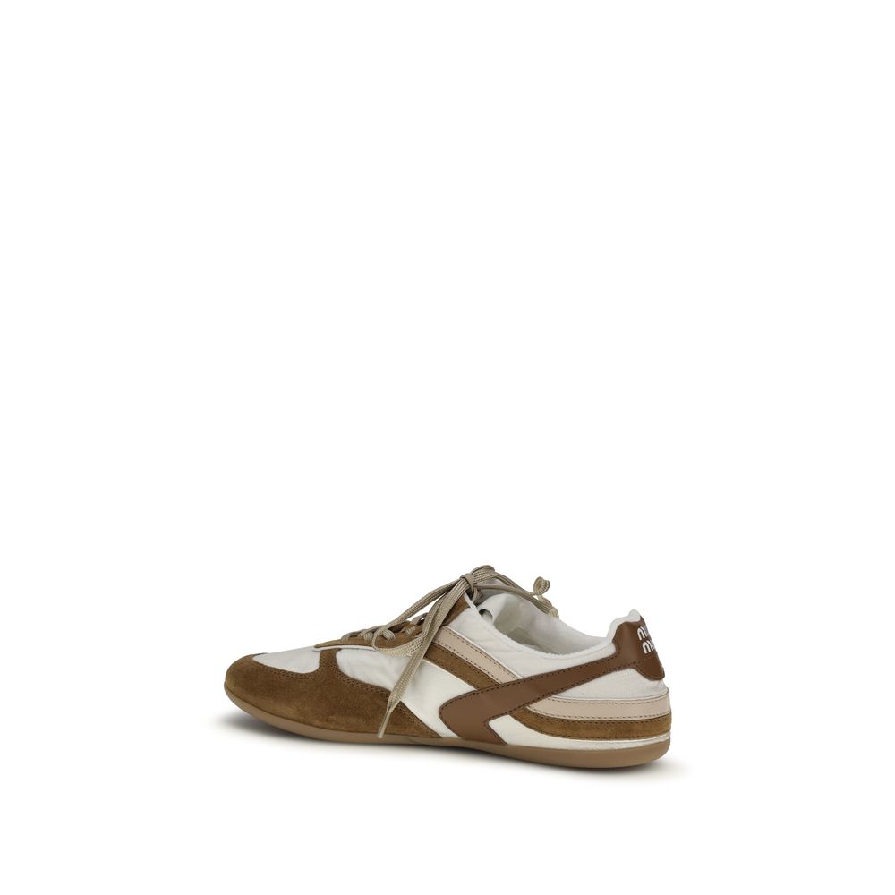 Miu Miu Multicolor Calf Leather Bos Taurus Athletic Sneakers