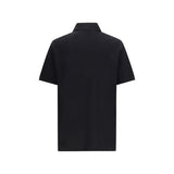 Dolce & Gabbana Black Cotton Polo Shirt