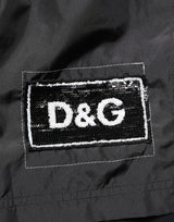 Dolce & Gabbana Black Polyester Drawstring Men Shorts Swimwear