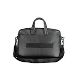 Piquadro Nero Leather Men Briefcase
