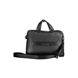 Piquadro Black Leather Men Briefcase
