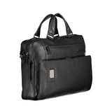 Piquadro Black Leather Men Briefcase