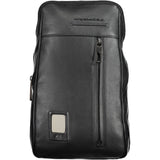 Piquadro Nero Leather Mens Shoulder Bag