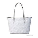 Michael Kors Jet Set Travel Girls Medium Signature Carryall Tote White MK