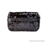 Marc Jacobs The Mini J Marc Shoulder Bag Black Sequined Crossbody Bag